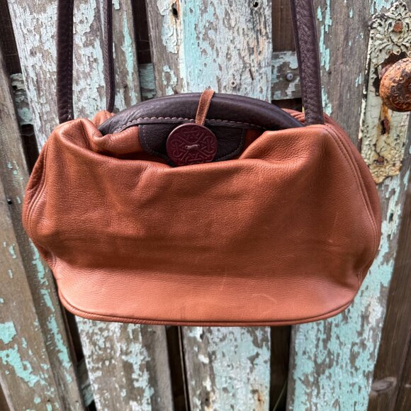 Amann Quality Leather Shoulder Bag Vintage - Picture 9 of 10